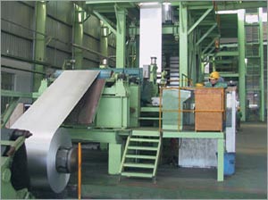 Zinc galvanized steel production line No.1  Designed yearly coating rolls:15 million tons
